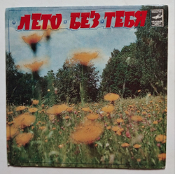 Винтажная виниловая пластинка LP Лето Без Тебя 7 дюймов (СССР 1982)