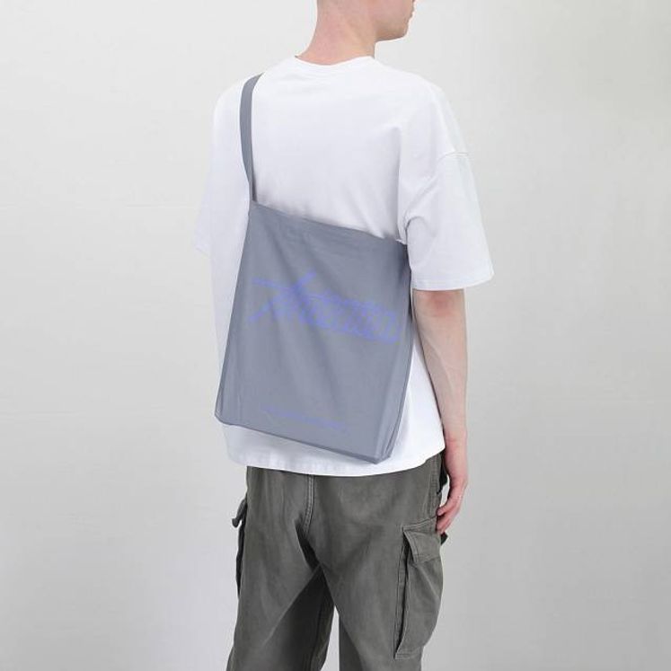 Сумка ANTEATER Shopper, серый/сиреневое лого