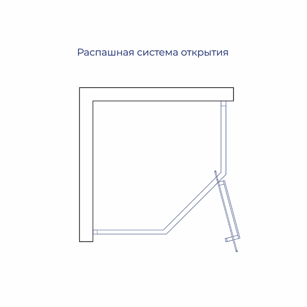 Душевой уголок RGW HO-084Gb (Прозрачное, 1000x1000)
