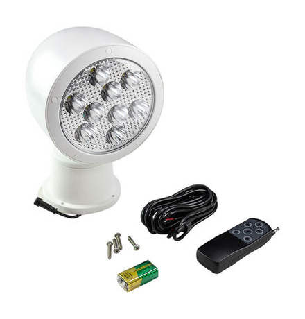 Прожектор светодиодный с дистанционным управлением, белый корпус