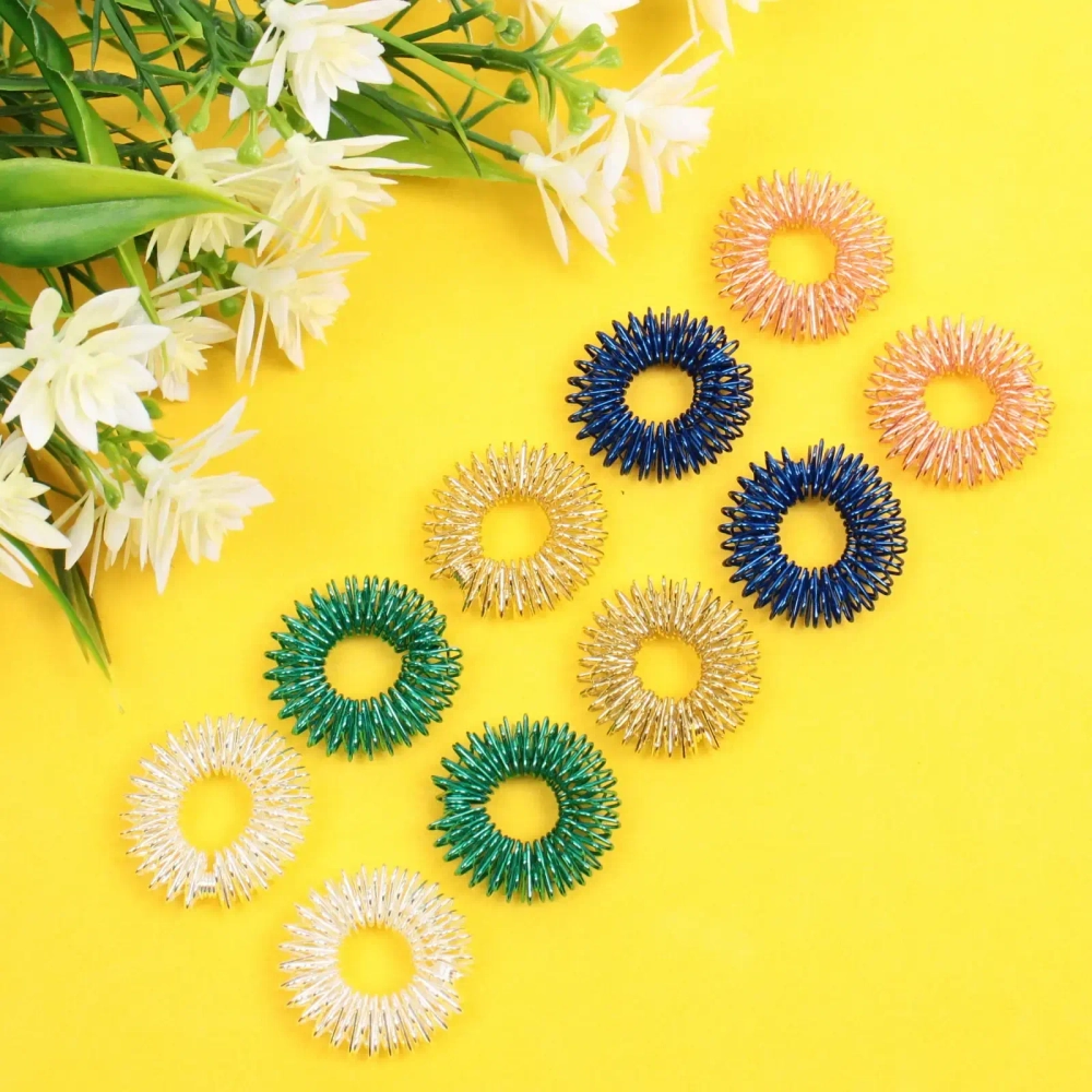 Массажер для пальцев «Кольцо Су-Джок» (набор 2 шт.), 3*0,9 см