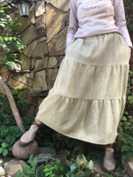 Длинная шерстяная юбка (бежевый)