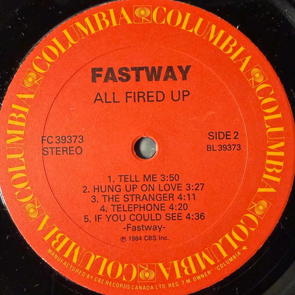 Fastway – All Fired Up! (Канада 1984г.) Т