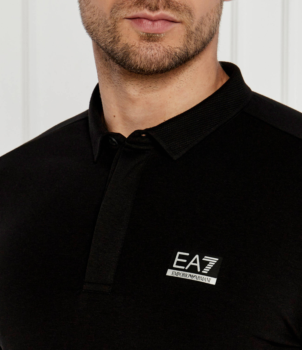 Поло EA7 - черный(6DPF01 PJUVZ)