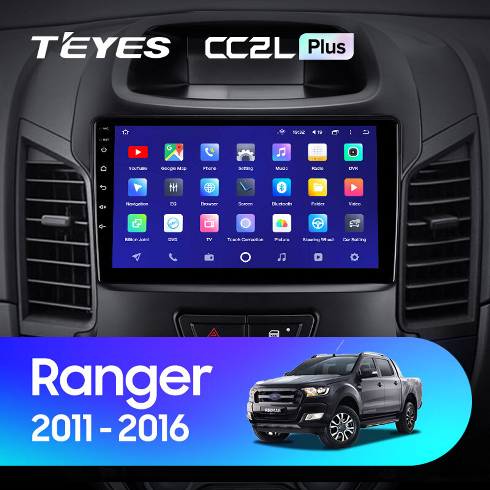 Teyes CC2L Plus 9" для Ford Ranger 2011-2016 (прав)