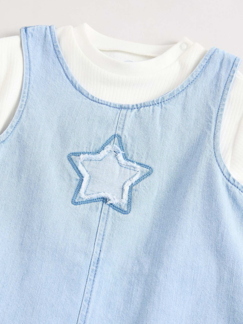 Комбинезон и боди в комплекте для малышей Next E81-332, Голубой, Молочный