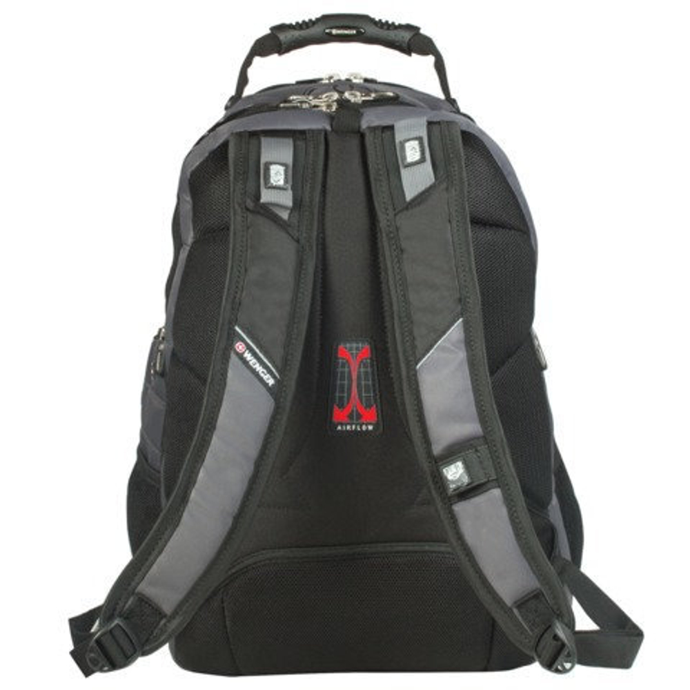 Рюкзак WENGER, универсальный, черно-серый, функция ScanSmart, 36 л, 34х23х47 см, 12704215