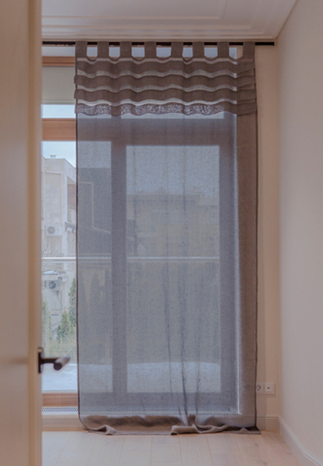 Штора 140х295 Luxberry Мистраль серая