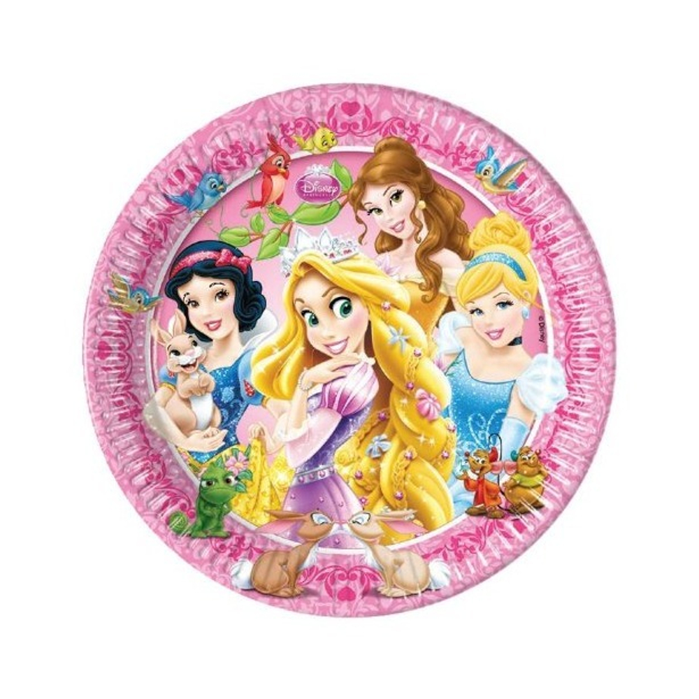 РАСПРОДАЖА Тарелки Принцессы и животные 20 см. 8 шт.