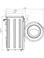 Стиральная машина автомат узкая 70У1214-01, 7 кг