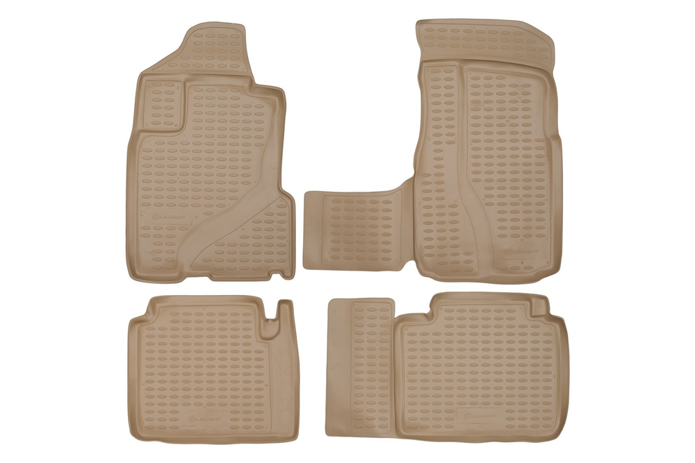 Коврики в салон для HONDA CR-V 2002-2006, 4 шт. (полиуретан, бежевые) NLC.18.03.212
