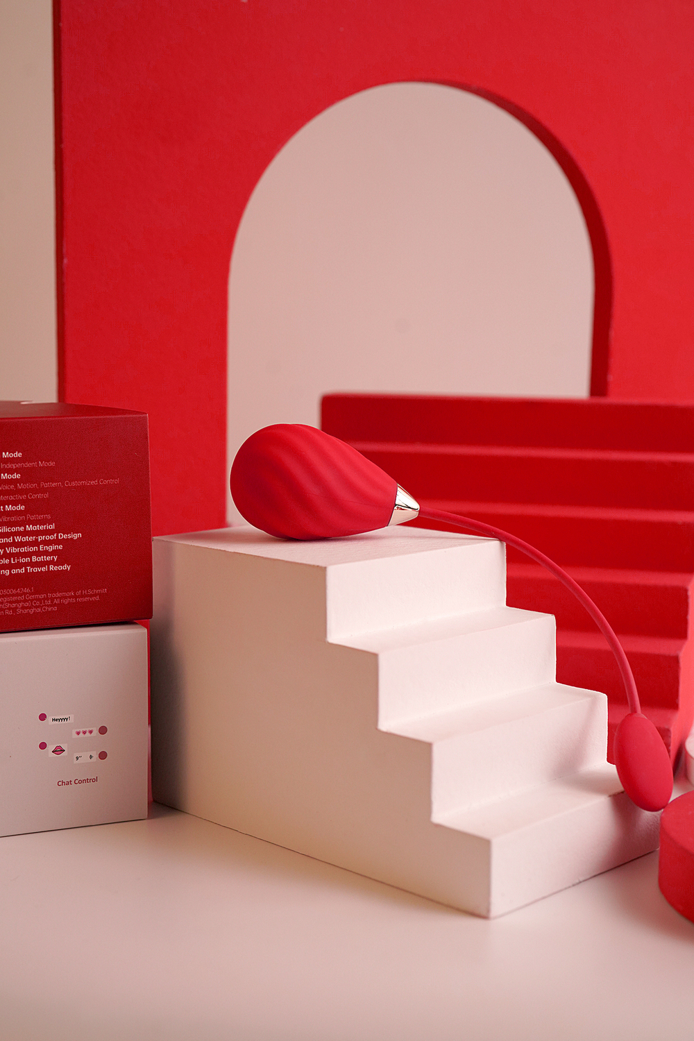 Виброяйцо Magic Sundae красное