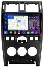 Магнитола для Lada Priora 2007-2013 (рамка черная) - FarCar BM3112M-2K монитор 9.5" 2K QLED на Android 14, TS10, 4+32Гб, CarPlay, 4G SIM-слот