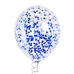 Конфетти фольга Круг, Королевский синий, Металлик, 1 см, 50 г.