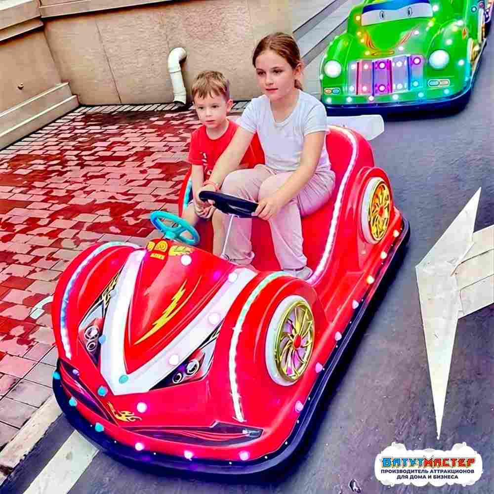 Бамперная машина «Гоночный болид» детская, 2 места, на батареях для проката
