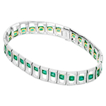 Браслет с Изумрудами и Бриллиантами, Br0226-0/1