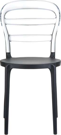 Стул Miss Bibi черный/прозрачный