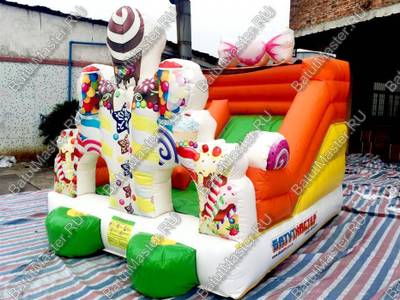 Надувная горка "Сладкий замок 2"