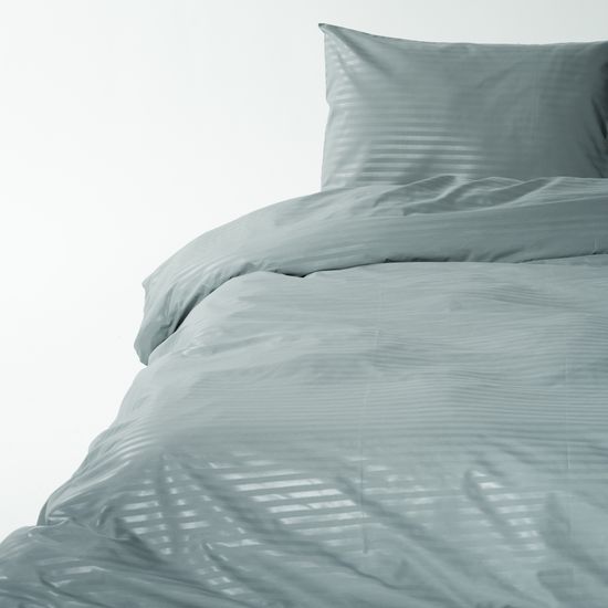 Простыня на резинке Oliva, 90x200х30, страйп полисатин HOMY