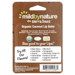 Mild By Nature, Sierra Bees™, органические бальзамы для губ, кокос, 4 шт. по 4,25 г (0,15 унции)