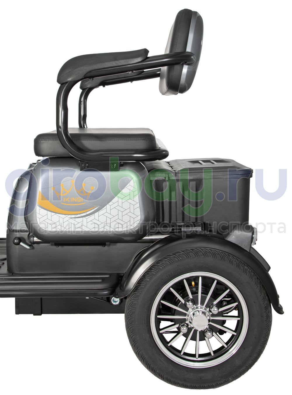 Электроскутер IKINGI SIBTRIKE 1000W (60V/25Ah) - Серый фото №14