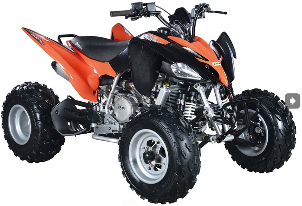 Квадроцикл АВМ Scorpion 250 спортивный квадроцикл с двигателем 250сс 4т