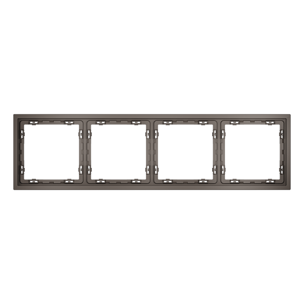 Рамка пластиковая VOLTUM S70 на 4 пост, (капучино)