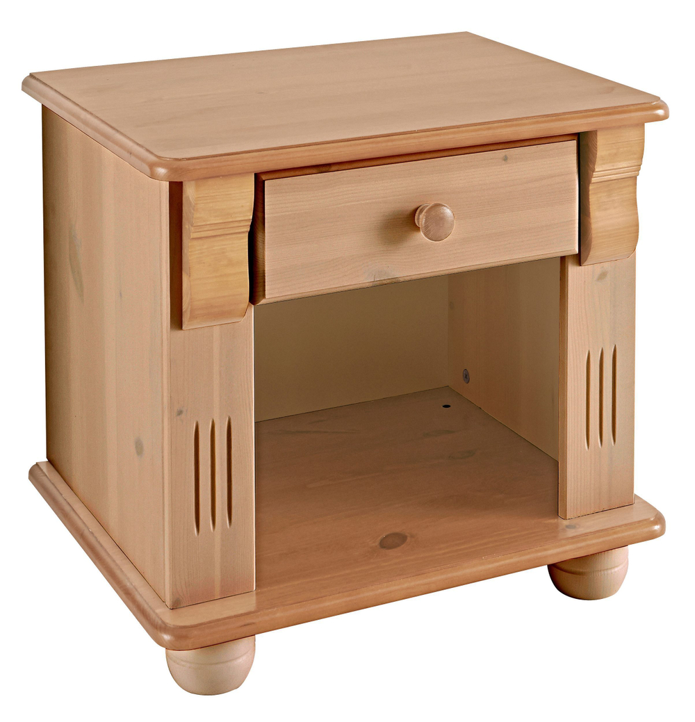 Тумба прикроватная Аделя из сосны, цвет натуральный