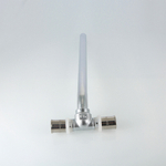 Пресс-фитинг – тройник с хромированной трубкой 15 мм, 20х15х16 мм, 30 см