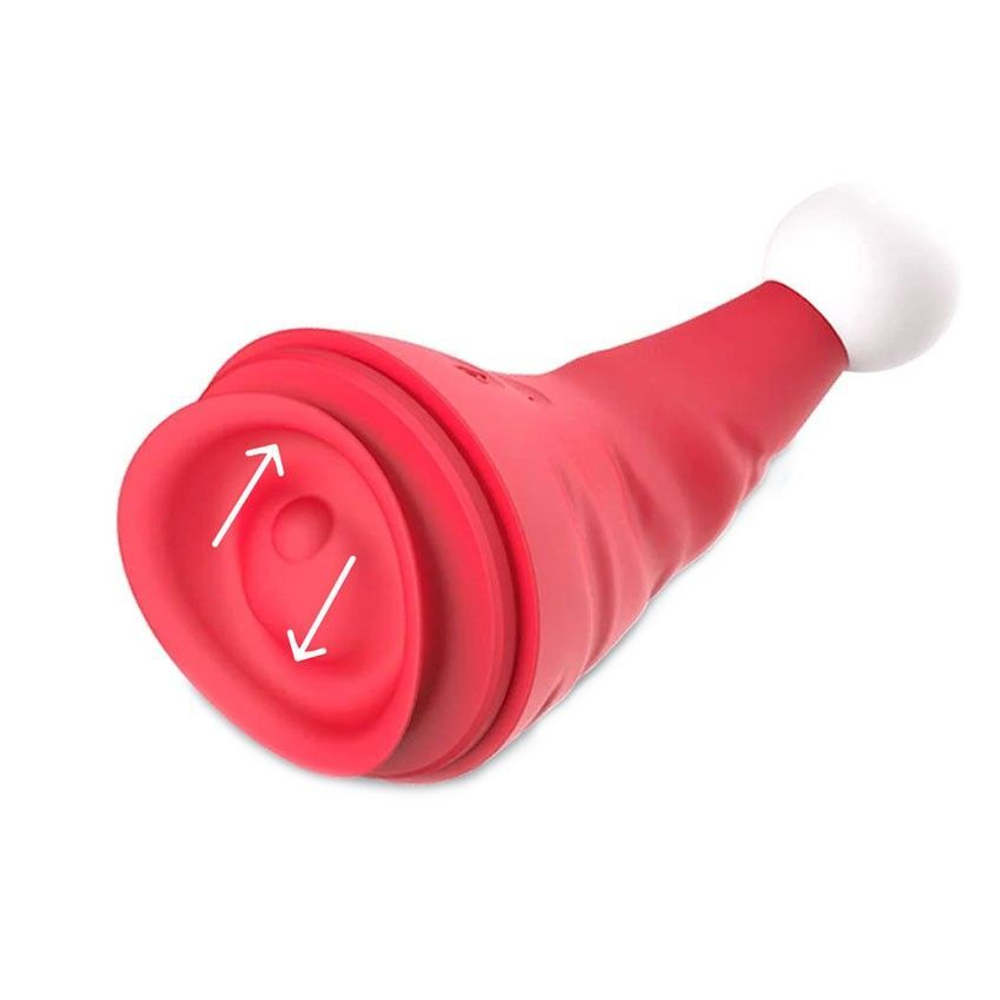 Вибростимулятор клитора Erokay Magical Santa Hat с язычком, 12,5 см