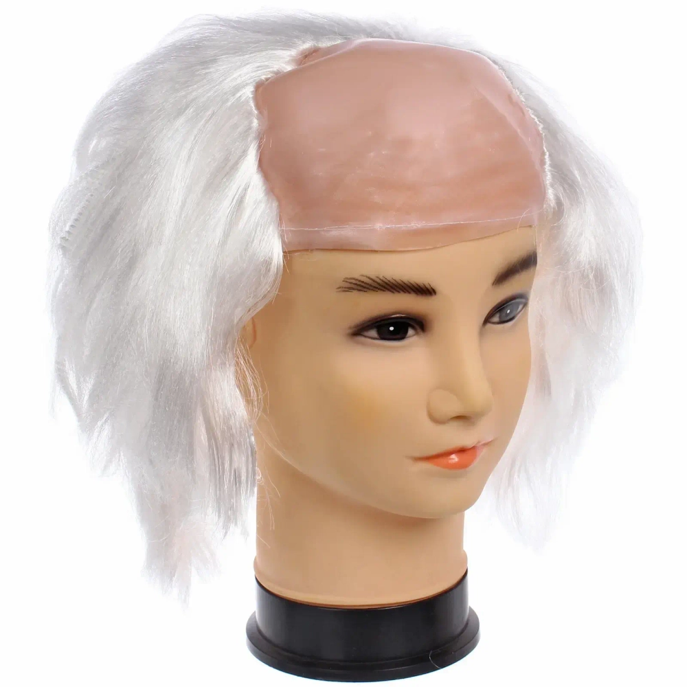 Парик карнавальный «Учёный», Белый