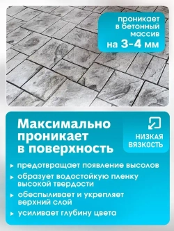 Лак по камню для бетона, тротуарной плитки, камня Savado прозрачный 16 кг