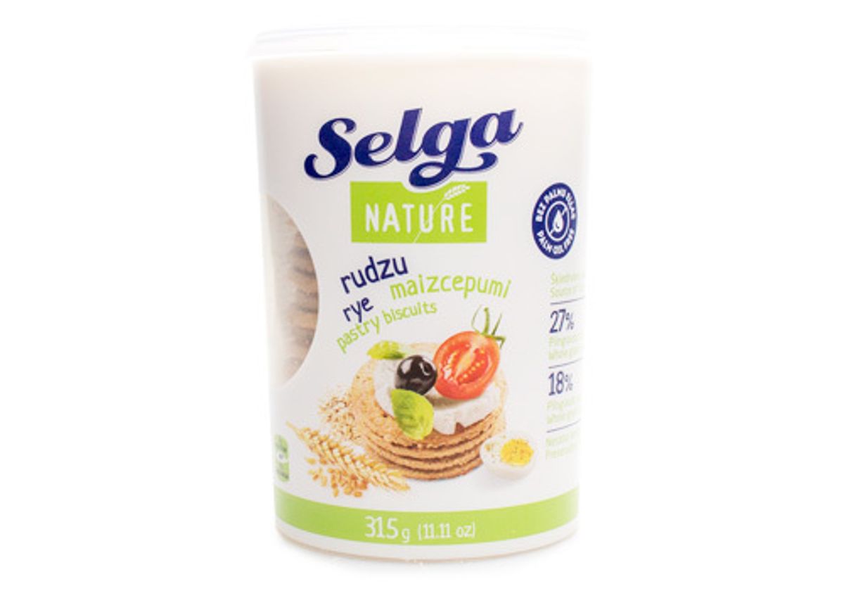 Ржаное хлебное печенье "Selga Nature", 315г