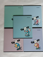 Тетради 48 листа А5+.  "СНУУУУПИ", общая, клетка. Формат А5+ (163*203 мм). Арт.120009. С полями. Комплект 5 шт.