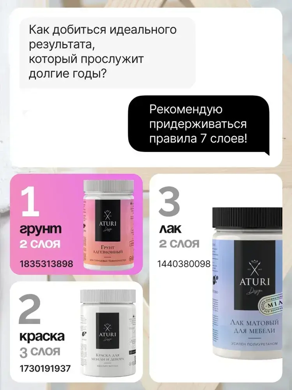 Адгезионная грунтовка для мебели 730гр Classic акриловый художественный, белый, по дереву, для пластика и стекла, плитки и декора, дверей и кухонных фасадов