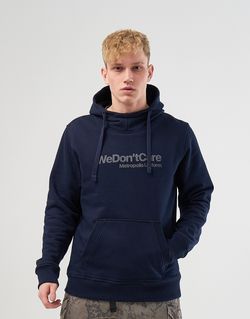 Худи We Don’t Care Basic Logo Hoodie Navy