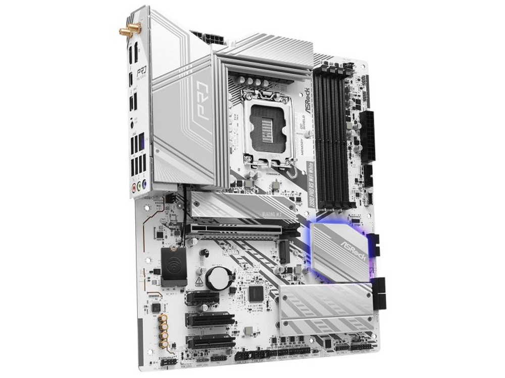 Материнская плата ASRock Z890 Pro Rs Wifi White, Socket LGA 1851, Intel Z890, ATX, RTL