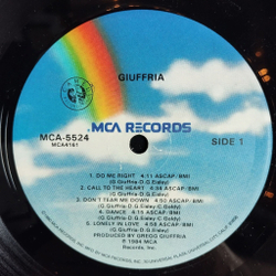 Винтажная виниловая пластинка LP Giuffria (USA 1984)