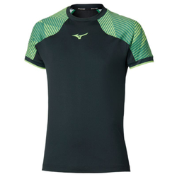 Мужская теннисная футболка Mizuno Stargazer Shadow Short-Sleeve - black
