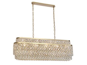 Подвесная люстра 17*G9 8530/120 C oval gold polished золото TIFFANY Newport