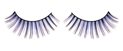 Сине-фиолетовые длинные ресницы (Цвет: фиолетовый)