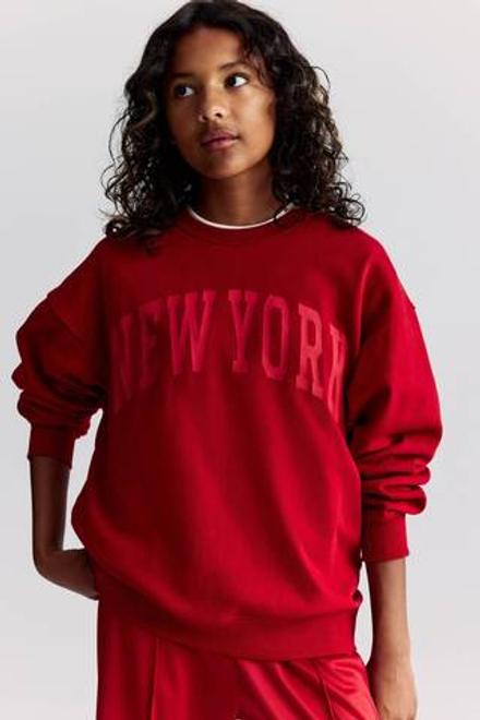 H&M Толстовка с принтом, красный