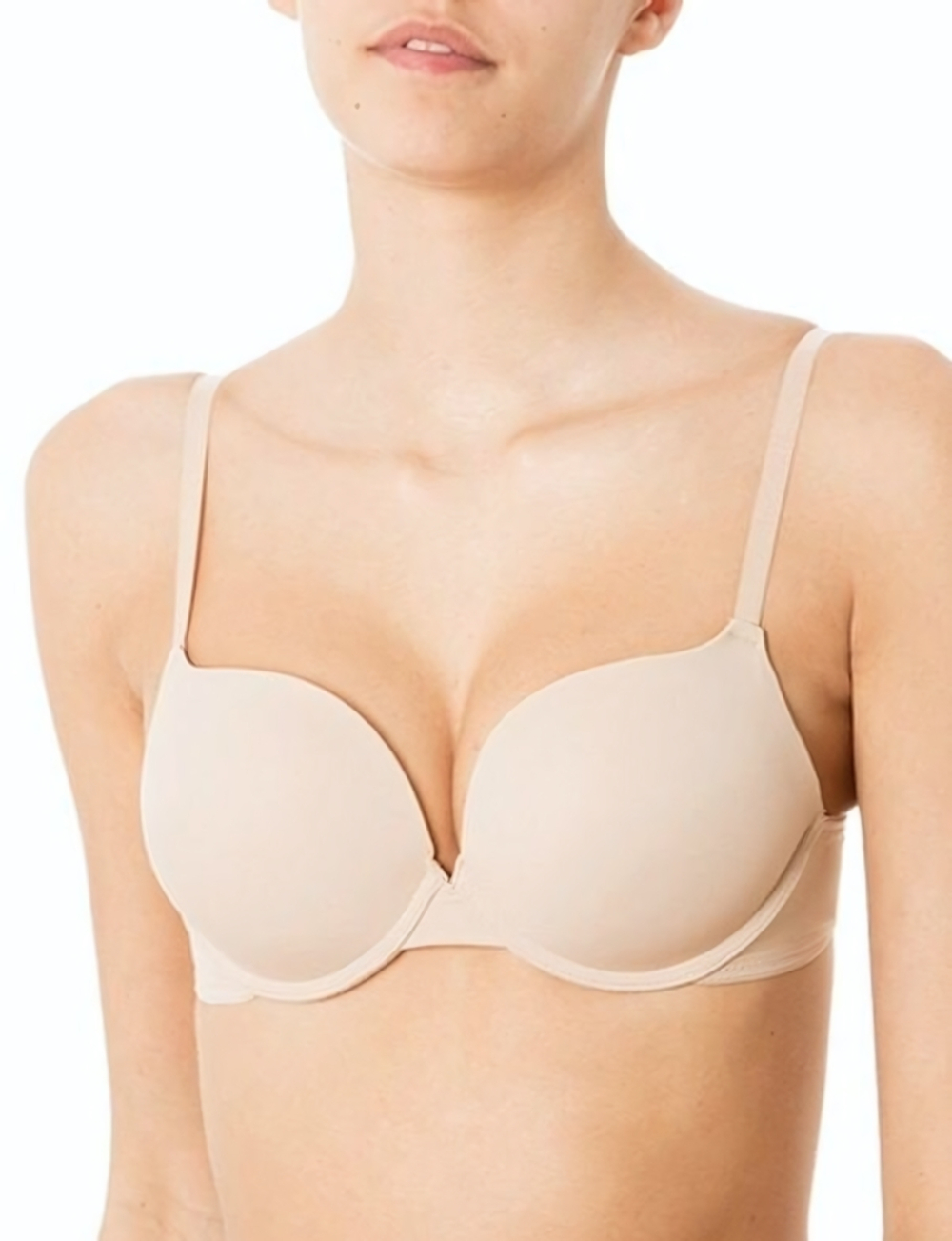 Бюстгальтер-максимайзер из микрофибры (Размер: 2B) (Цвет: телесный)