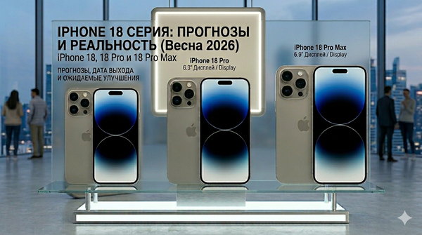 iPhone 18, 18 Pro и 18 Pro Max - что известно на весну 2026, прогнозы, дата выхода и ожидаемые улучшения
