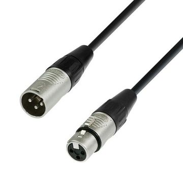 Adam Hall K4MMF2000 - кабель микрофонный REAN XLR (M) - XLR (F), 2 x 0.22 мм2, 20 м, черный
