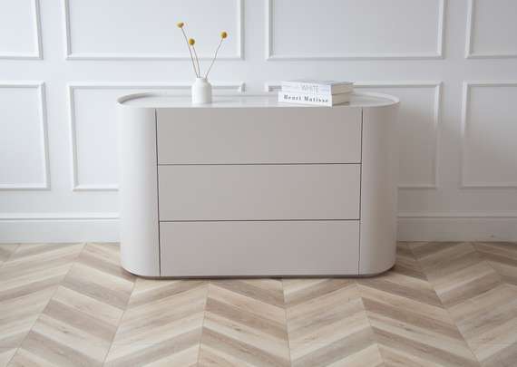 Комод Lagom 3 ящика ширина 120 см (дымка)