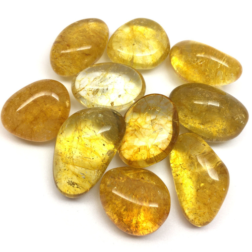 Кварц под цитрин, галтовка 20-30 мм