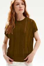 23585 Джемпер женский (оливковый)