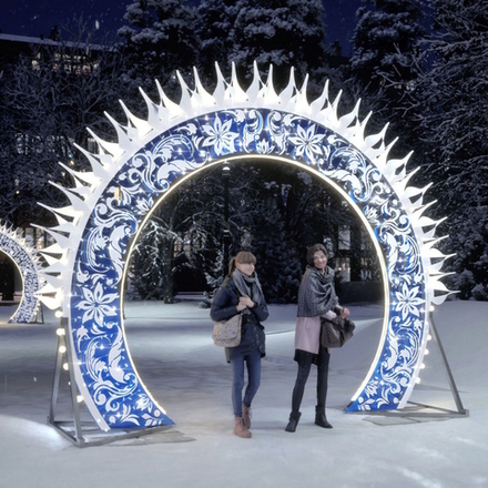 Световая арка "Ледяная корона"