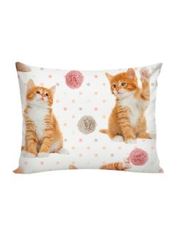 Постельное белье перкаль Сказка "Котята" 1,5-сп  Наволочка 50х70 см 1 шт Простынь  150x215 см Пододеяльник 145x205 см